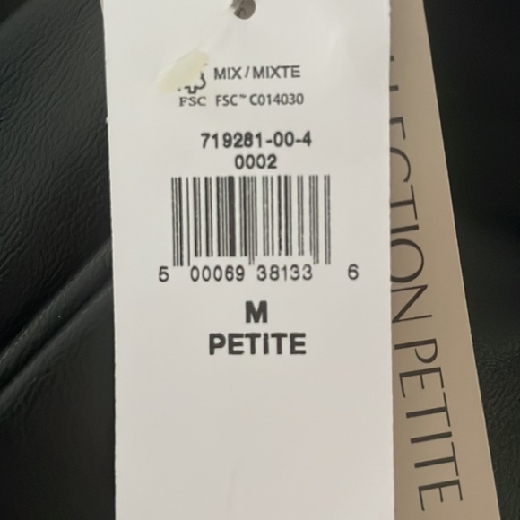 Banana Republic Vegan Leather Leggings • Women’s US P8• Petite • Black • NWT - Picture 5 of 6